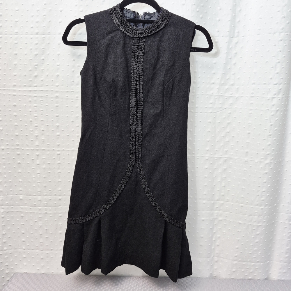 Lanz Original Mini dress from the 1970s is a black, size S Cottage /Trashed Core